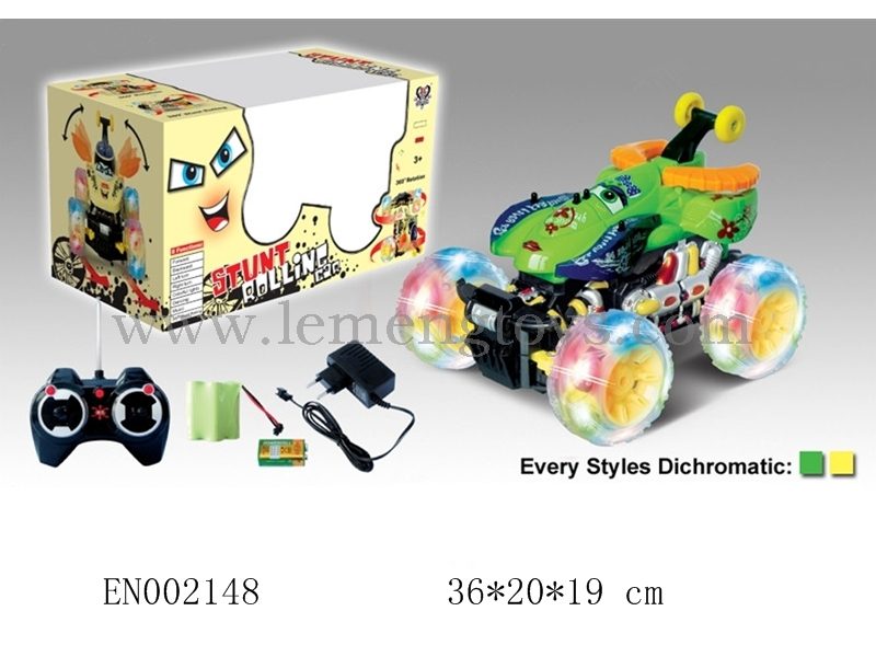 EN002148
rc stunt car with music and light(green,yellow)