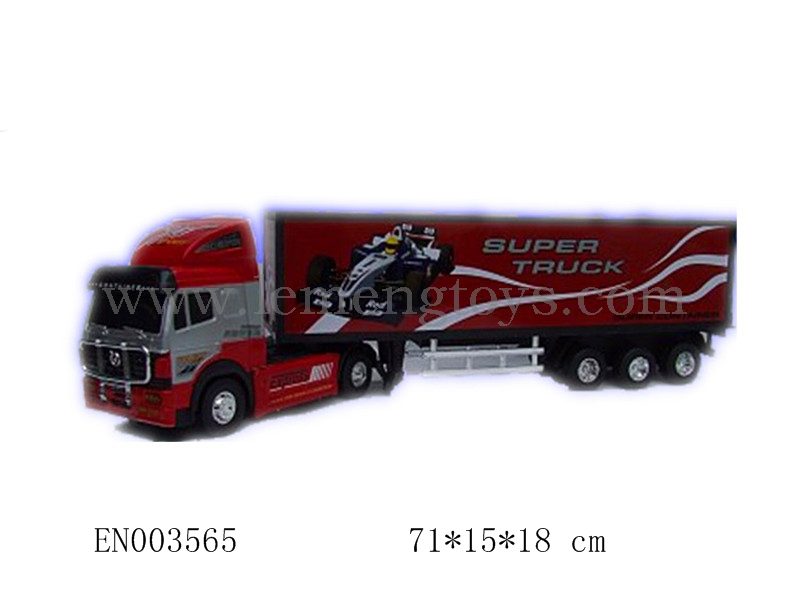 EN003565
Inertia container truck red green orange