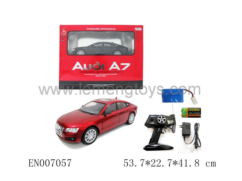 EN007057
1:12 Stone remote control car with two light vehicles , authorized car models - the Audi A7 car befo