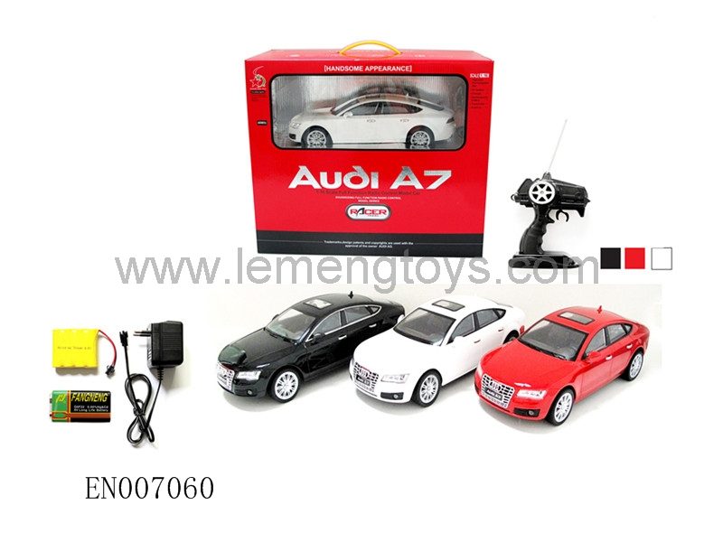 EN007060
1:16 Stone remote control car with two light vehicles , authorized car models - the Audi A7 car befo