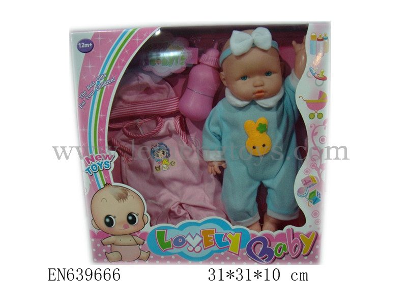 EN639666
14 - inch inflatable doll with clothes bottle IC music